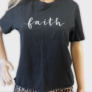 Ink Inc. “FAITH” Black Tee with White lettering